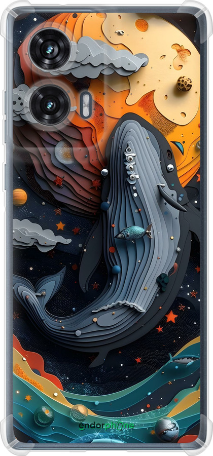 Силикон с усиленными углами чехол Кит в космосе для Motorola Edge 50 Fusion - 6328sp-3748 изображение 