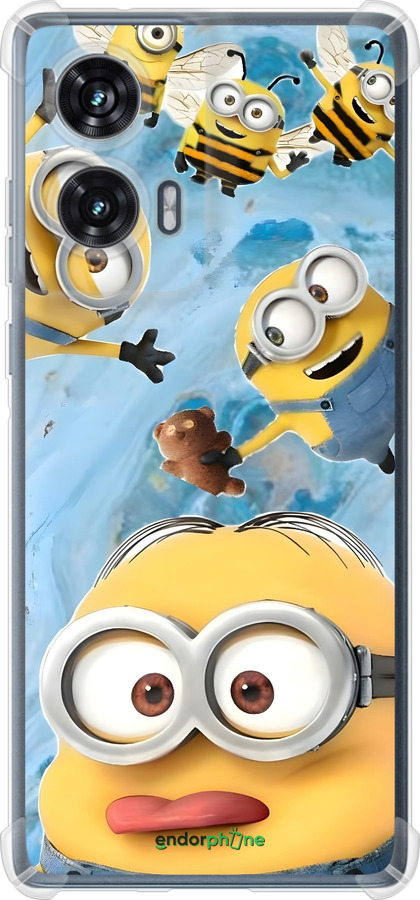 Силикон с усиленными углами чехол Миньоны для Motorola Edge 50 Fusion - 6386sp-3748 изображение 