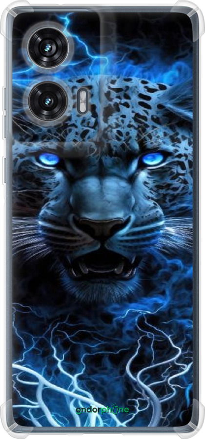 Силикон с усиленными углами чехол Ледяной леопард для Motorola Edge 50 Fusion - 6460sp-3748 изображение 