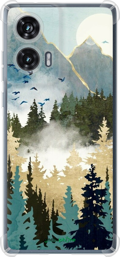 Силикон с усиленными углами чехол С изображением лесного пейзажа для Motorola Edge 50 Fusion - 6548sp-3748 изображение 