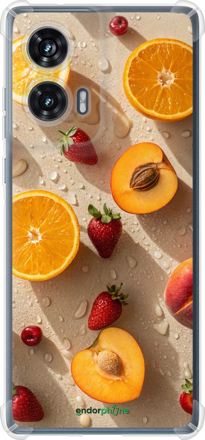Силикон с усиленными углами чехол Фрукты 3 для Motorola Edge 50 Fusion - 6703sp-3748 изображение 