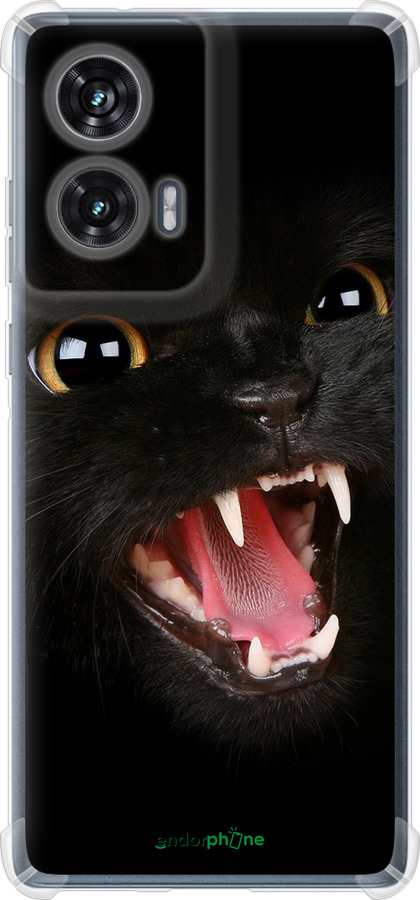 Силикон с усиленными углами чехол Чёрная кошка для Motorola Edge 50 Fusion - 932sp-3748 изображение 