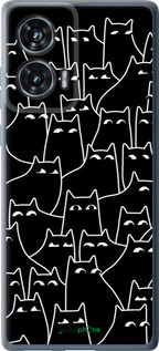 Силиконовый чехол С изображением кошек для Motorola Edge 50 Fusion - 6470u-3748 изображение 