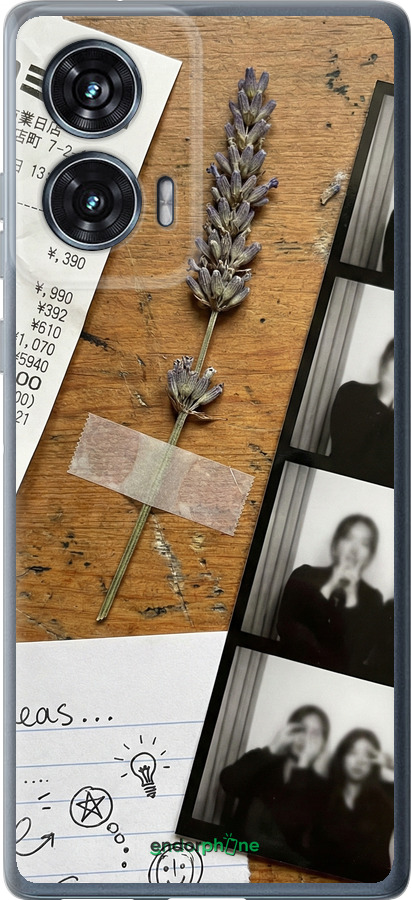 Силиконовый чехол Aesthetic Scrapbook Collage для Motorola Edge 50 Fusion - 6773u-3748 изображение 