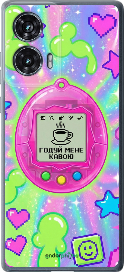 Силіконовий чехол Y2K Aesthetic Retro Pet: Годуй мене кавою для Motorola Edge 50 Fusion - 6784u-3748 изображение 