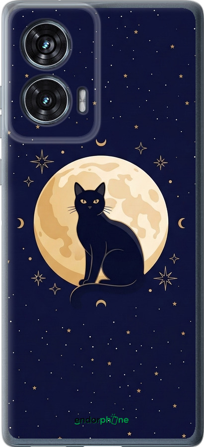 Силиконовый чехол Cute Cat Celestial/Witchy для Motorola Edge 50 Fusion - 6787u-3748 изображение 