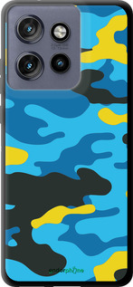 TPU чехол Жовто-блакитний камуфляж для Motorola Edge 50 Neo 5G - 1084b-3794 изображение 