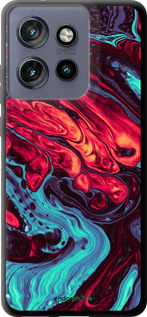 TPU чехол Синяя красная абстакция для Motorola Edge 50 Neo 5G - 5339b-3794 изображение 