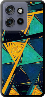 TPU чехол Арт, абстракція, жовтий, синій для Motorola Edge 50 Neo 5G - 5382b-3794 изображение 