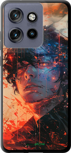 TPU чехол Лицо в пламени для Motorola Edge 50 Neo 5G - 6127b-3794 изображение 
