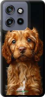 TPU чехол Cocker spaniel на чорному фоні для Motorola Edge 50 Neo 5G - 6137b-3794 изображение 