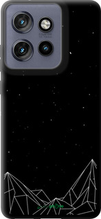 TPU чехол Черно белые абстрактные горы для Motorola Edge 50 Neo 5G - 6437b-3794 изображение 