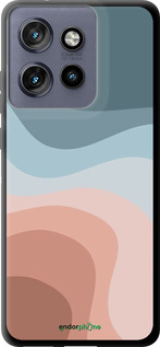TPU чехол З синіми та рожевими хвилями в стилі ретро для Motorola Edge 50 Neo 5G - 6532b-3794 изображение 