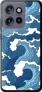 TPU чехол Абстрактний малюнок морських хвиль для Motorola Edge 50 Neo 5G - 6538b-3794 изображение 