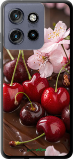 TPU чехол Вишня у шоколаді для Motorola Edge 50 Neo 5G - 6698b-3794 изображение 