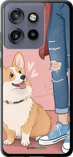 TPU чехол Корги 3 для Motorola Edge 50 Neo 5G - 6707b-3794 изображение 