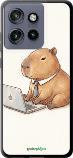 TPU чехол Funny Capybara CEO Working для Motorola Edge 50 Neo 5G - 6777b-3794 изображение 
