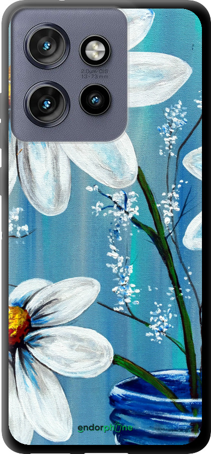TPU чехол Красиві арт-ромашки для Motorola Edge 50 Neo 5G - 4031b-3794 изображение 