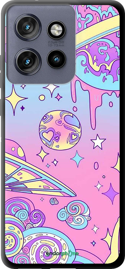 TPU чехол Розовая галактика для Motorola Edge 50 Neo 5G - 4146b-3794 изображение 