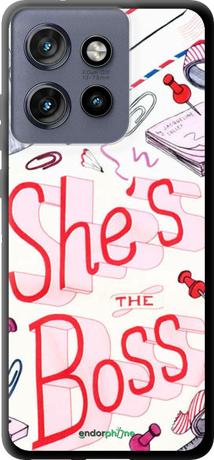 TPU чехол she's the  boss для Motorola Edge 50 Neo 5G - 4254b-3794 изображение 