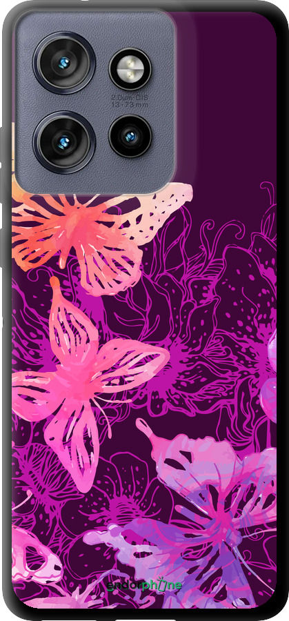 TPU чехол Бабочки v2 для Motorola Edge 50 Neo 5G - 5475b-3794 изображение 