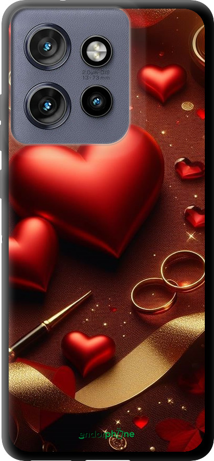 TPU чехол Сердечки v3 для Motorola Edge 50 Neo 5G - 5833b-3794 изображение 