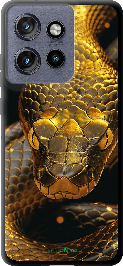 TPU чехол Golden snake для Motorola Edge 50 Neo 5G - 6072b-3794 изображение 
