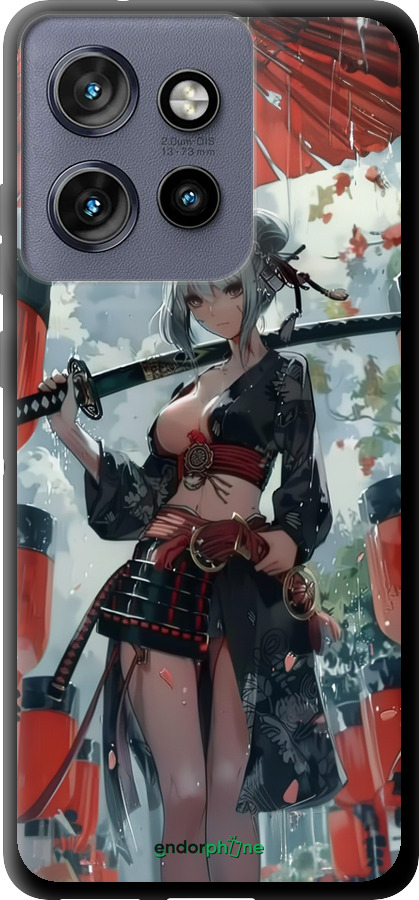 TPU чехол Гейша-воин для Motorola Edge 50 Neo 5G - 6124b-3794 изображение 