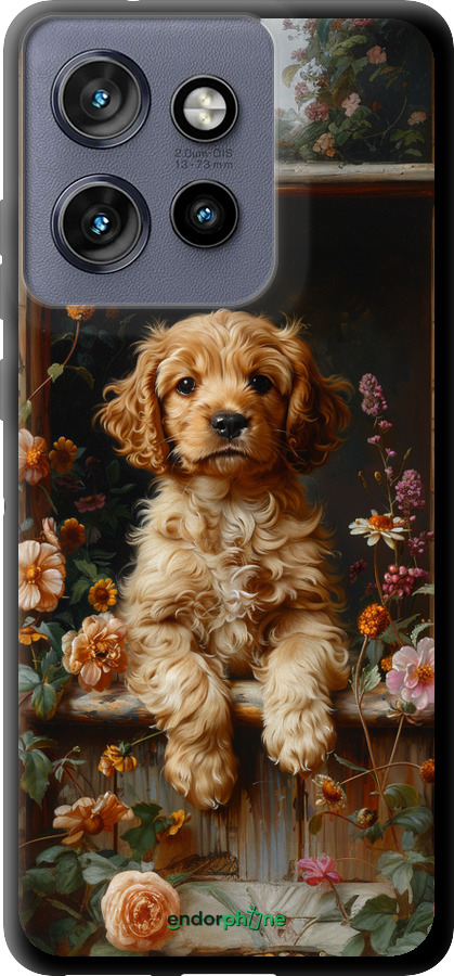 TPU чехол Щенок cocker spaniel для Motorola Edge 50 Neo 5G - 6136b-3794 изображение 