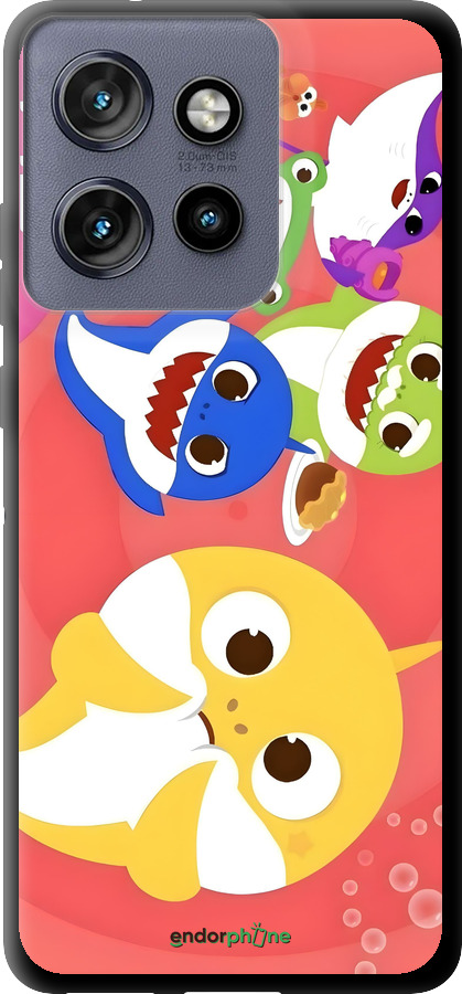 TPU чехол Бейби Шаркс для Motorola Edge 50 Neo 5G - 6305b-3794 изображение 