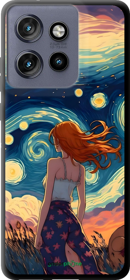 TPU чехол Дівчина Арт для Motorola Edge 50 Neo 5G - 6325b-3794 изображение 