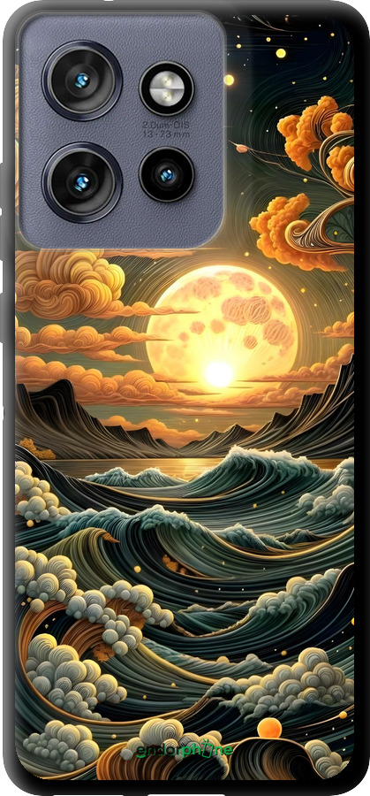 TPU чехол Арт волны для Motorola Edge 50 Neo 5G - 6332b-3794 изображение 