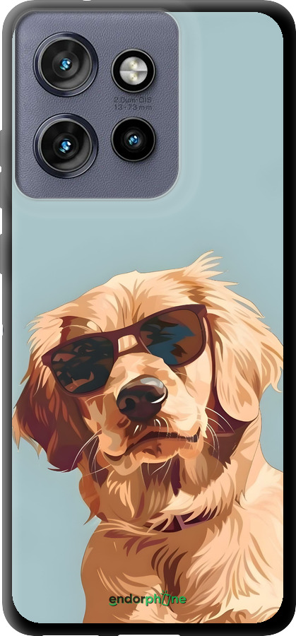 TPU чехол Пес в очках для Motorola Edge 50 Neo 5G - 6381b-3794 изображение 