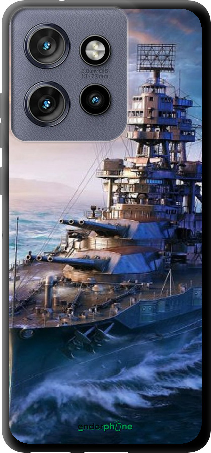 TPU чехол Военный корабль, world of tanks, wargaming для Motorola Edge 50 Neo 5G - 6461b-3794 изображение 