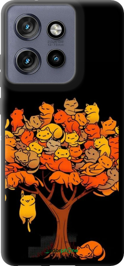 TPU чехол Дерево та котики для Motorola Edge 50 Neo 5G - 6516b-3794 изображение 