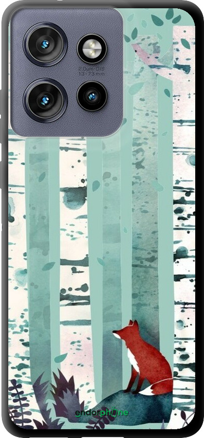 TPU чехол Лис в зелёном лесу для Motorola Edge 50 Neo 5G - 6547b-3794 изображение 