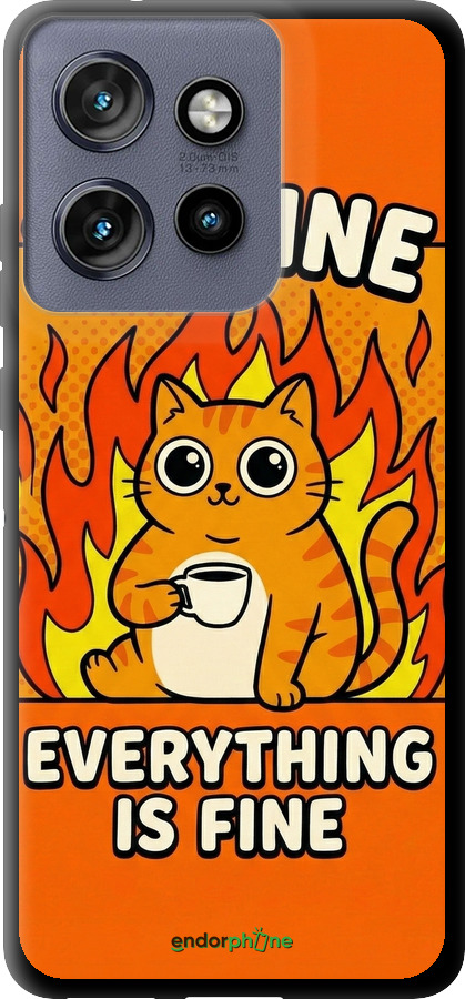 TPU чехол Funny Cat для Motorola Edge 50 Neo 5G - 6786b-3794 изображение 