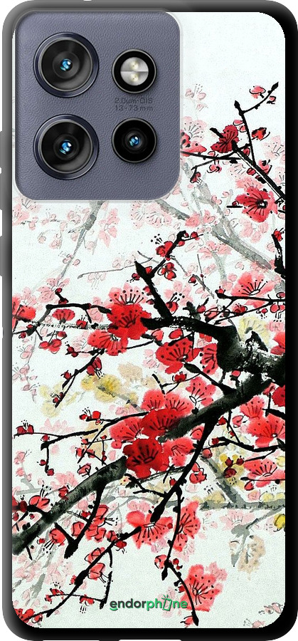 TPU чехол Цветущий куст для Motorola Edge 50 Neo 5G - 831b-3794 изображение 