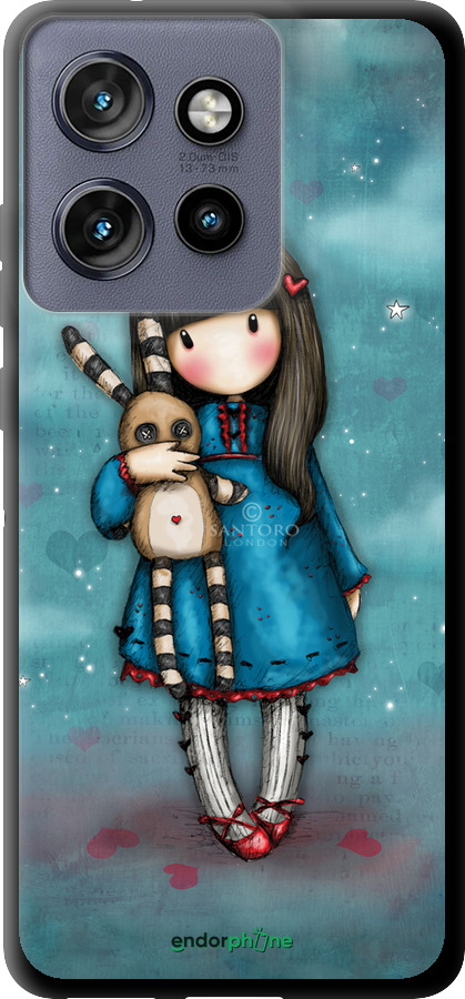 TPU чехол Девочка с зайчиком для Motorola Edge 50 Neo 5G - 915b-3794 изображение 