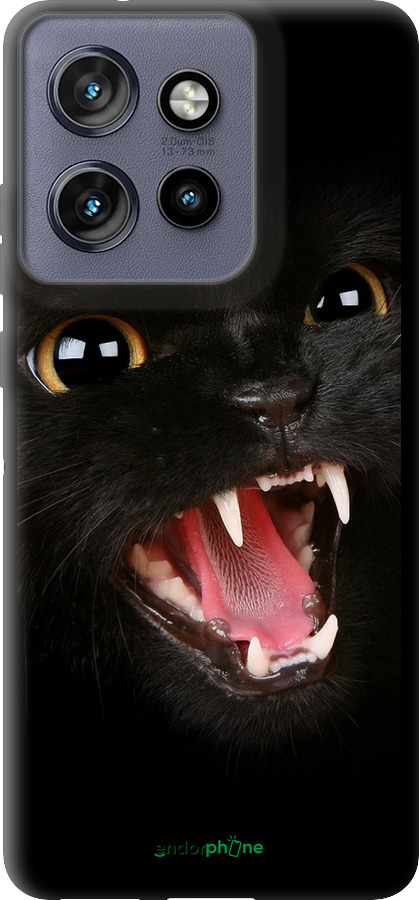 TPU чехол Чёрная кошка для Motorola Edge 50 Neo 5G - 932b-3794 изображение 