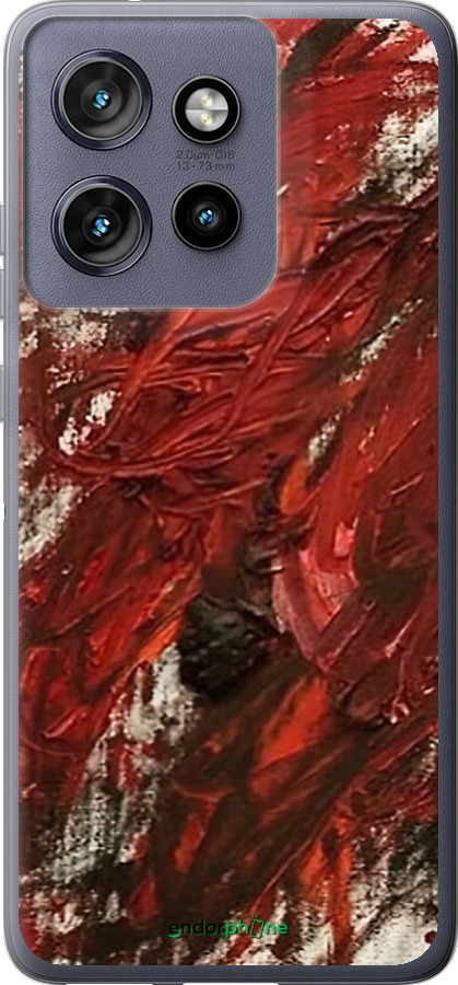 Силиконовый чехол Абстрактная композиция в красных тонах для Motorola Edge 50 Neo 5G - 6541u-3794 изображение 