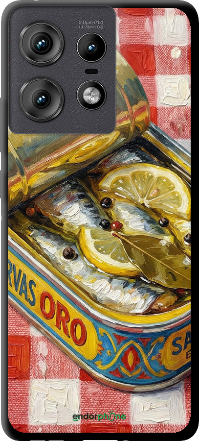 TPU чехол Vintage Sardine Tin Phone для Motorola Edge 50 Pro 5G - 6772b-3710 изображение 