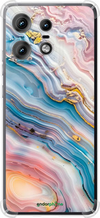 Силикон с усиленными углами чехол Мрамор красивый для Motorola Edge 50 Pro 5G - 6376sp-3710 изображение 