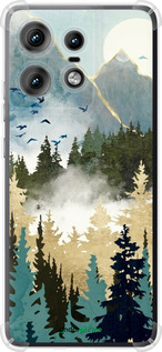 Силикон с усиленными углами чехол С изображением лесного пейзажа для Motorola Edge 50 Pro 5G - 6548sp-3710 изображение 