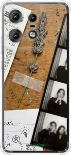 Силикон с усиленными углами чехол Aesthetic Scrapbook Collage для Motorola Edge 50 Pro 5G - 6773sp-3710 изображение 