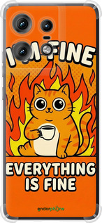 Силикон с усиленными углами чехол Funny Cat для Motorola Edge 50 Pro 5G - 6786sp-3710 изображение 