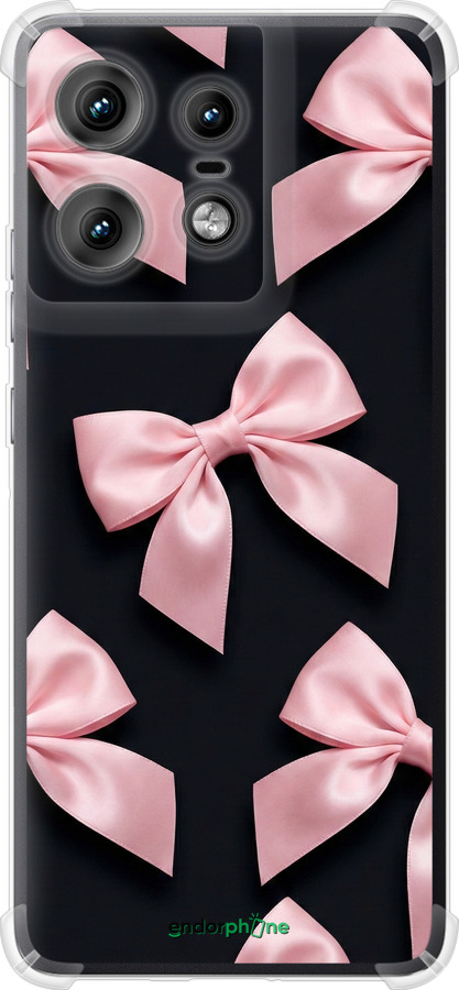 Силіконовий протиударний с посиленими кутами чехол Coquette Ribbons Dark Coquette для Motorola Edge 50 Pro 5G - 6767sp-3710 изображение 