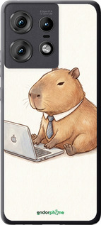 Силиконовый чехол Funny Capybara CEO Working для Motorola Edge 50 Pro 5G - 6777u-3710 изображение 