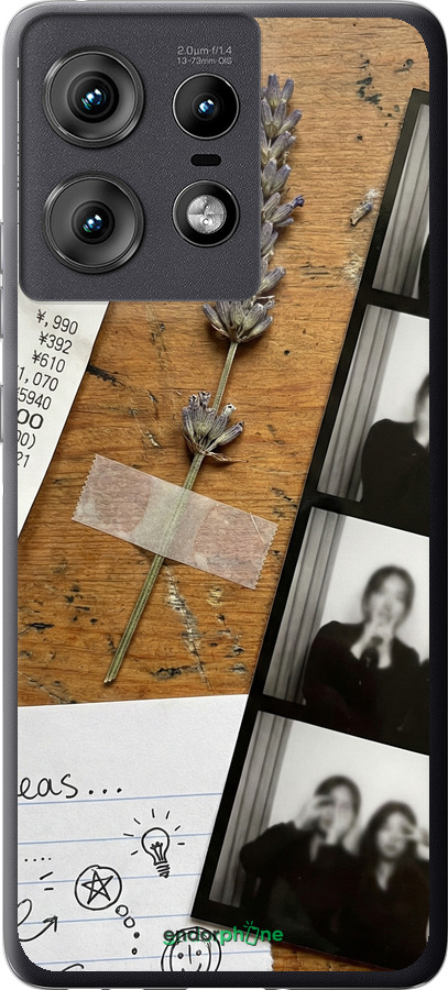 Силиконовый чехол Aesthetic Scrapbook Collage для Motorola Edge 50 Pro 5G - 6773u-3710 изображение 