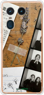 Силикон с усиленными углами чехол Aesthetic Scrapbook Collage для Motorola Moto X50 Ultra - 6773sp-3866 изображение 